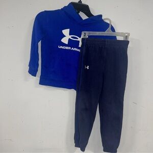 Under Armour Kids Blue Hoodie and Joggers Set